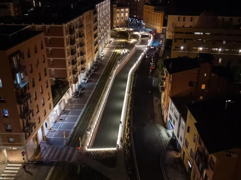 Ecco la nuova via Riva Reno dopo i lavori del tram