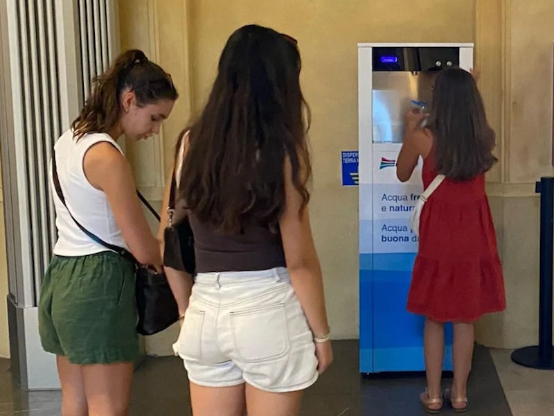 Oltre 66mila litri di acqua gratis dai distributori in città